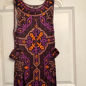 Hale Bob silk handmade dress with retro inspired design and details. Size: M